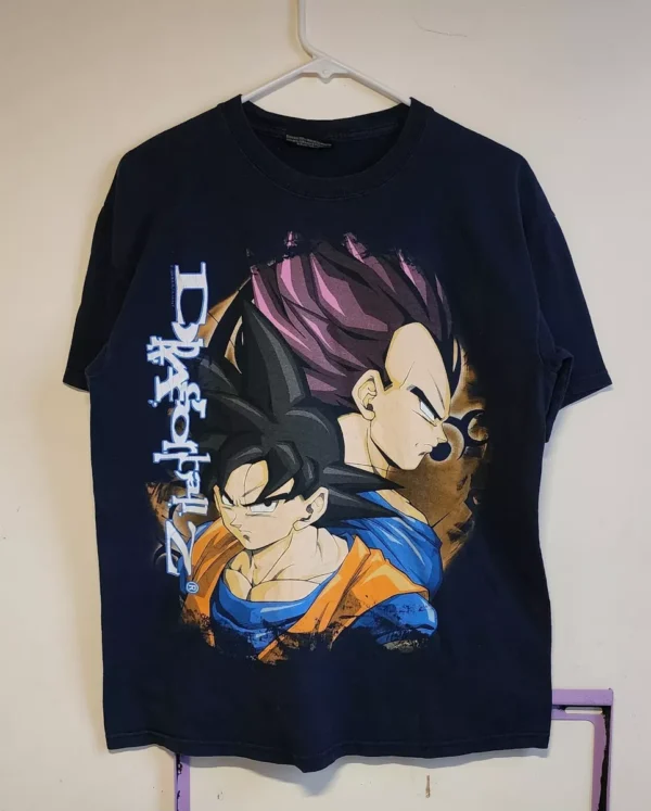 2008 Dragon Ball Z T Shirt Goku Vegeta Large Vintage Anime TS40052180