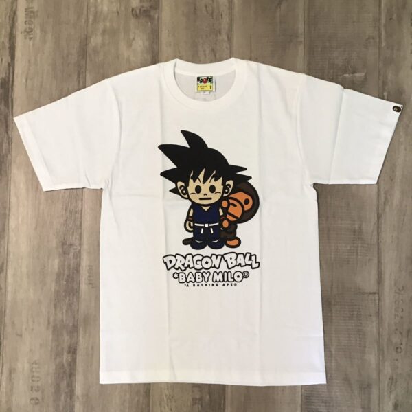 BAPE × Dragon Ball Milo Goku T Shirt White TS40052042