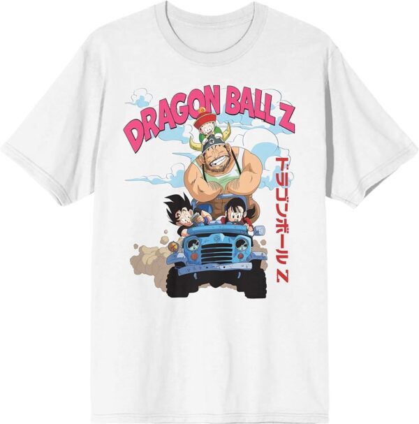 Bioworld Dragon Ball Z Jeep Ride Crew Neck Short Sleeve T Shirt TS40052044