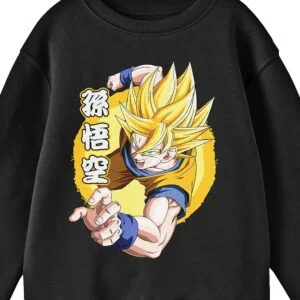 Bioworld Dragon Ball Z Son Goku Saiyan Ll Hoodie Crew Neck Long Sleeve – HD30052041