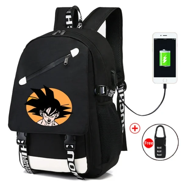 Dragon Ball Anime Backpack with USB Charging Goku Kakarotto BP40052089