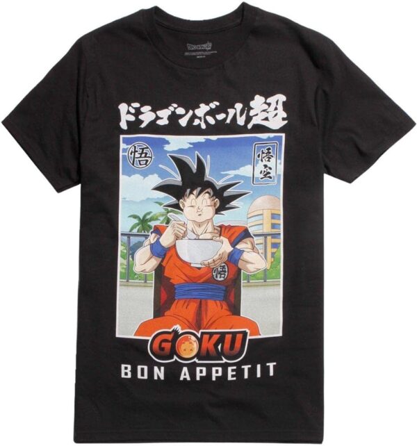 Dragon Ball Super Goku Bon Appetit T Shirt Multi Large TS40052099