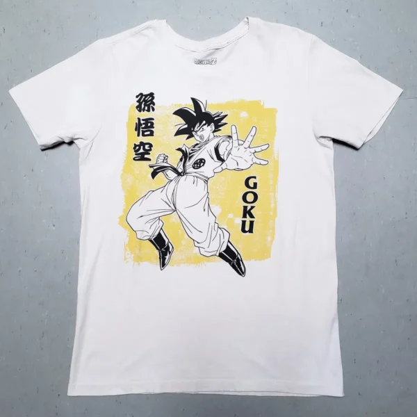 Dragon Ball Z Goku Cartoon Anime Manga White T Shirt Size Medium TS40052045