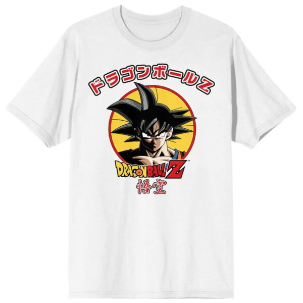 Dragon Ball Z Goku Kanji Men s White Graphic Tee Medium TS40052129