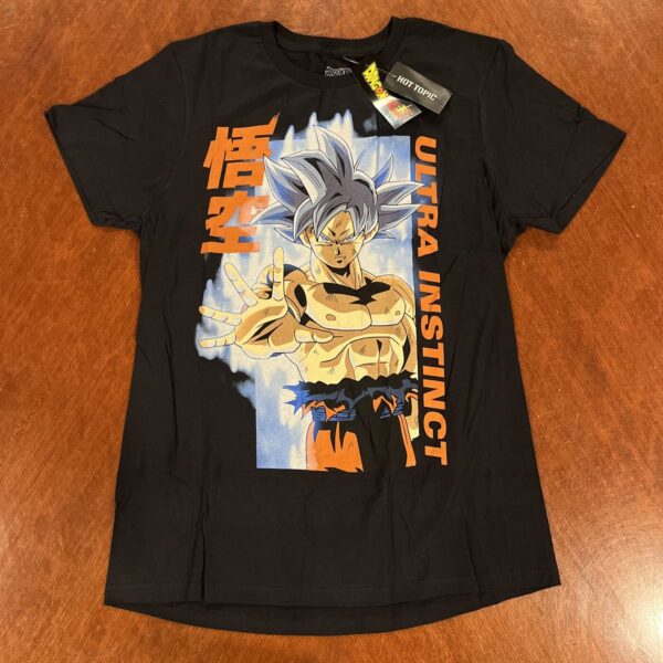Dragon Ball Z Shirt Black Small Ultra Instinct Goku Graphic Tee Anime NWT TS40052082