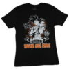 Dragon Ball Z Super Men s T Shirt Son Goku White Over Orange Image X Large TS40052103