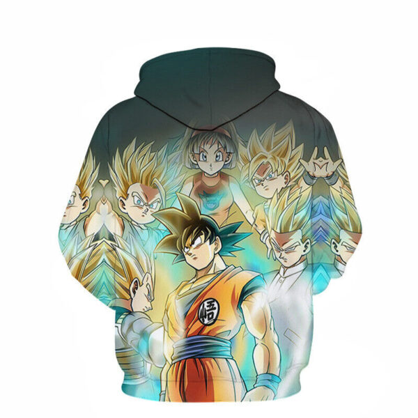 Dragon Ball Z Super Saiyan God Goku Big & Tall Family Hoodie (XXS-6XL) – HD30052087