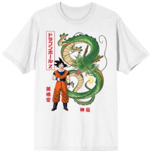 Goku And Shenron Dragon Ball Z Men s White T Shirt XL TS40052031