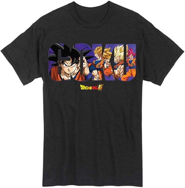 Great Eastern Entertainment Dragon Ball Super Goku Saiyan Levels Men s T Shirt TS40052114