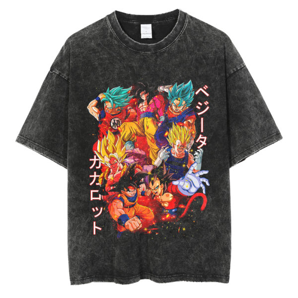 Men s Streetwear T Shirt Hip Hop Anime Dragon Ball Printed TS40052091