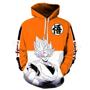 New Dragon Ball Z Japan Anime Embroidered Goku Print Hoodie – HD30052183