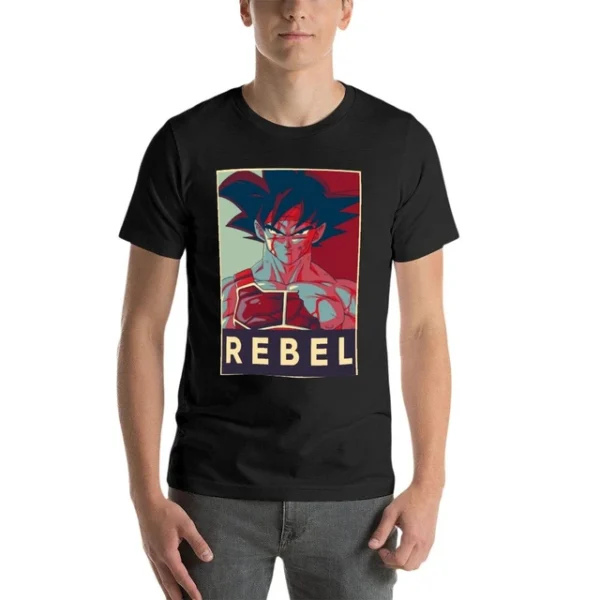 Rebel Bardock Anime Manga Oversized T Shirt Harajuku Mens TS40052137