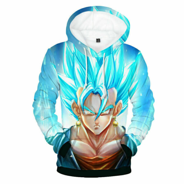 Super Saiyan God Ssj3 Blue Goku Pullover Hoodie Sweatshirt – HD30052052