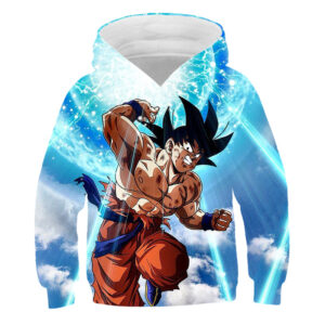 Supreme Goku London Hoodie for Anime Dragon Ball Z Kids Sweatshirt 4-14 Years – HD30052046