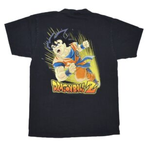 Vintage Dragon Ball Z Goku T Shirt Size Large Black Faded Big Print Back TS40052096