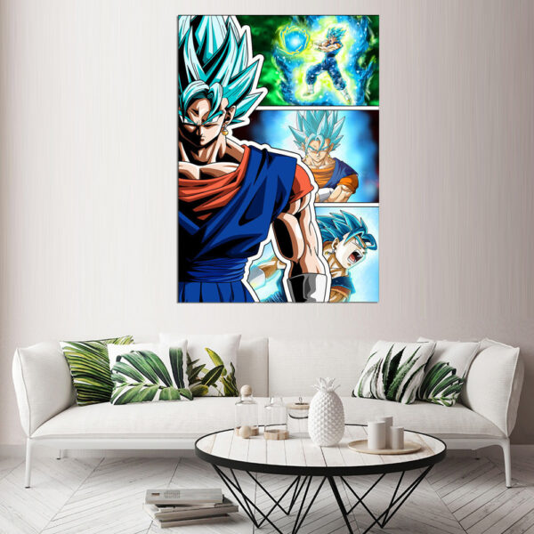 1 Piece Anime Dragon Ball Goku Vegeta Oil Painting Wall Art Poster WA07062106