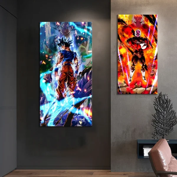 1 2 Panels Poster and Painting Dragon Ball Son Goku vs Jiren ... WA07062054