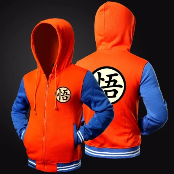 2023 Trend New Japanese Anime Dragon Varsity B Ball Son Goku Jacket JT06062075