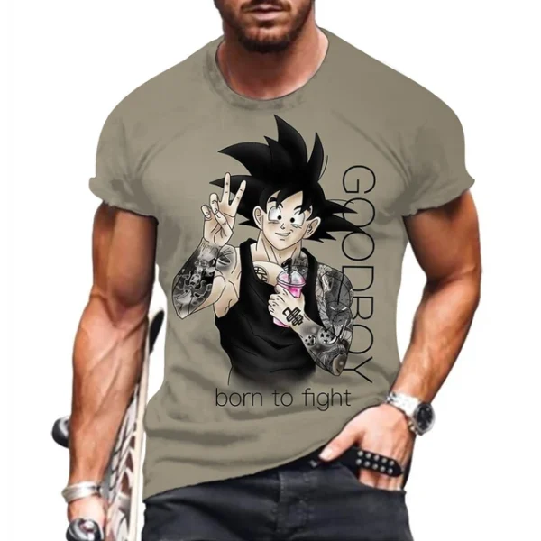 2024 New Dragon Ball Z Men s T shirt Vegeta Men Majin Buu Tops Goku Fashion Harajuku Style Short Sleeve Y2k T shirts New Anime SW11062460