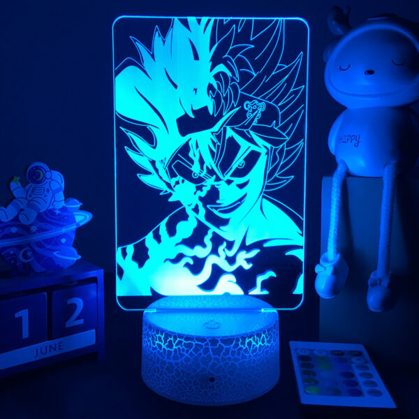 3D LED Lamp Anime Black Clover Night Light Asta Figure RGB LA10062189