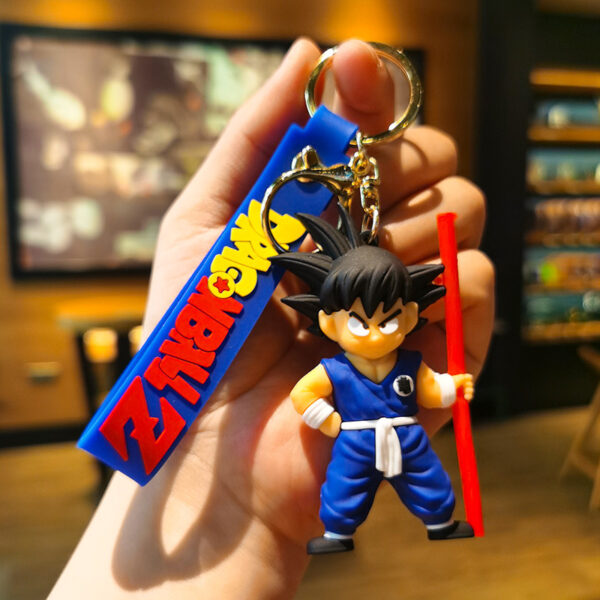 3Styles Dragon Ball Keychain Cartoon Anime Action Figure Son KC07062402