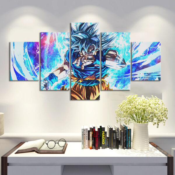 5 Pieces Dragon Ball Anime Poster Goku Oil Painting Canvas ... WA07062055