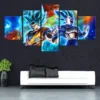 5 piece Anime Dragon Ball Goku Canvas Wall Art Posters ... WA07062014
