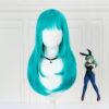 60cm Anime Bulma Wig Teal Medium Straight Synthetic Hair CO07062490