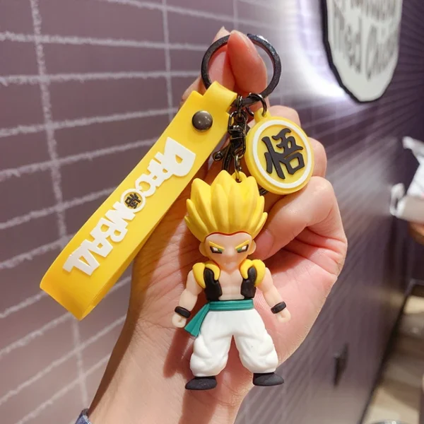 7.5cm Dragon Ball Creative Anime Cartoon Cute Doll Keychain KC07062123