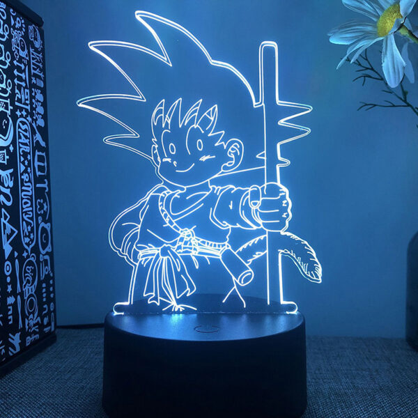 Anime 3D Night Lights Dragon Ball Z Son Goku Figure Broly Vegeta Giren Lighting DBZ Led Goha Lights Visual Desk Lamp Kids Gift LA10062207
