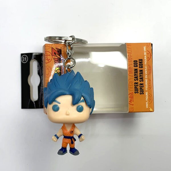 Anime Dragon Ball Figure Super Saiyan God Goku Vegeta Keychain Action Figure PVC Pendant Collection Doll Vegeta Model Toys Gifts KC07062140