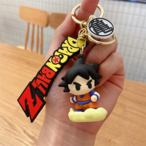 Anime Dragon Ball Keychain Cartoon Super Saiyan Goku Vegeta Keyholder Backpack Pendant Cute Charm Toy Keyring Key Accessories KC07062108