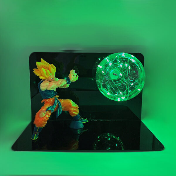 Anime Dragon Ball Lamp Creative Son Goku Action Figure Super Saiyan LED Light Bedroom Decorative Collection Toys LA10062235