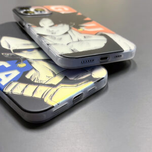 Anime Dragon Ball Laser Phone Case for iPhone 13 14 15 Pro Max 14 Pro 11 12 Sun Goku Vegeta Saiyan PC06062263