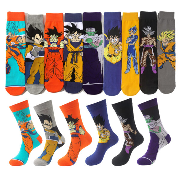 Anime Dragon Ball Son Goku Skateboard Cotton Socks SO06062053