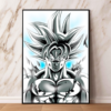 Anime Dragon Ball Wall Sue Goku Black And White Back Picture Home Decoration Living Room Art Canvas Print Poster Mural Aesthetic WA07062204