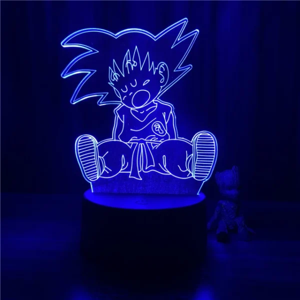 Anime Dragon Ball Z 3D Model Lamp Kid Goku Sleeping Figure LA10062221