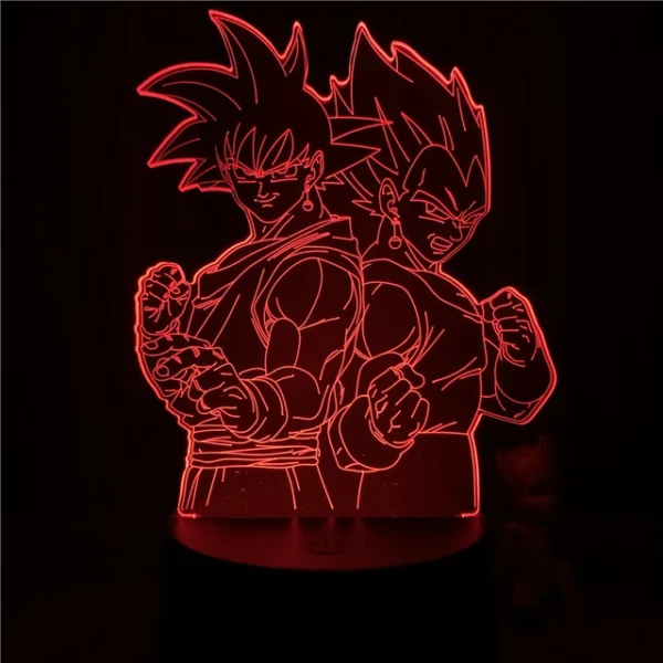 Anime Dragon Ball Z Goku Vegeta Gogeta Figure Model 3D Lamp LA10062086