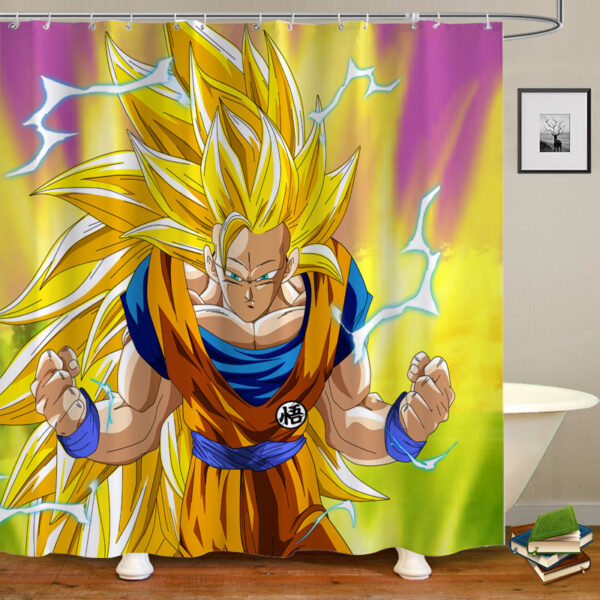 Anime Dragon Ball Z Goku Waterproof Shower Curtains SC10062087