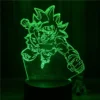 Anime Dragon Ball Z Kid Goku Punching Figure Model 3D Lamp LA10062070