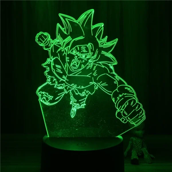 Anime Dragon Ball Z Kid Goku Punching Figure Model 3D Lamp LA10062070