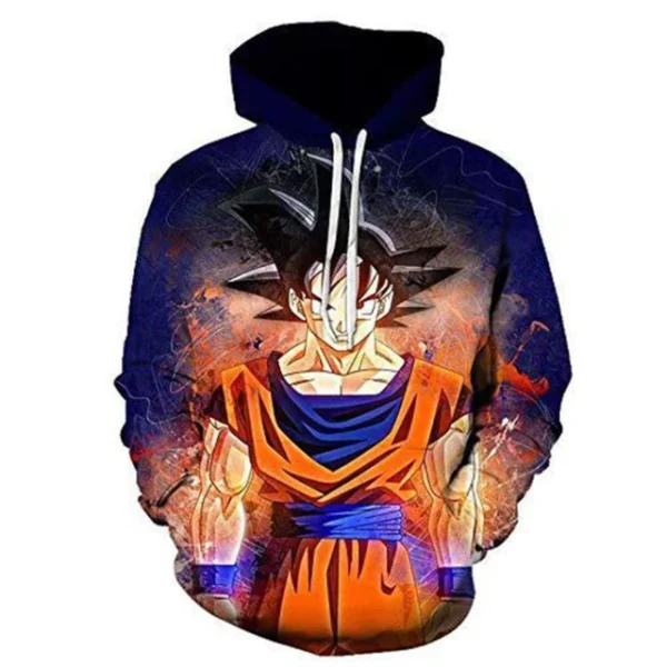 Anime Dragon Ball Z Vegeta Son Goku Hoodie Sweatshirts Hooded Men Women Casual Streetwear Pullover Hoodies SW11062513