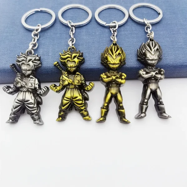Anime Dragon Ball Z Vegeta Son Goku Keychain Metal Pendant KC07062444