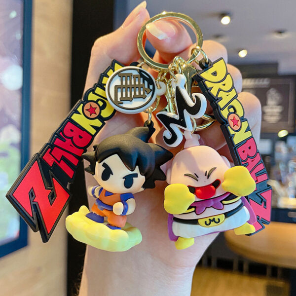 Anime Dragon Ball z Keychain Son Goku Buu Vegeta IV Torankusu Action Figures Key Chain Keyring Bag Pendant Toy Gift KC07062621