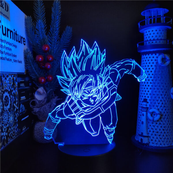 Anime Figure Dragon Ball Z 3D Lamp Son Goku Gohan Vegeta Broly Frieza Action Figuras LED Night Light DBZ Lampara Kids Manga Gift LA10062276