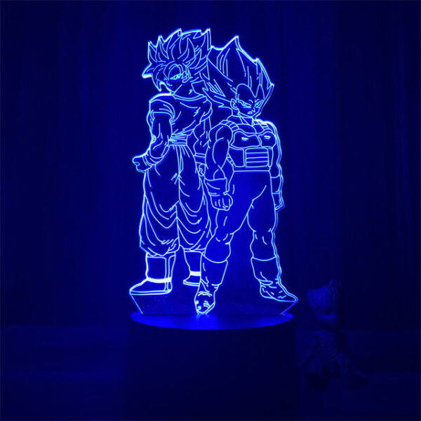 Anime Goku Vegeta Dragon Ball Z Super Saiyan 3D Lamp LED Night Light Goku Jiren Broly Table Lamp Gift 7 Colors LA10062080