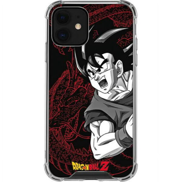 Anime Goku and Shenron iPhone 12 Mini Clear Case PC06062510