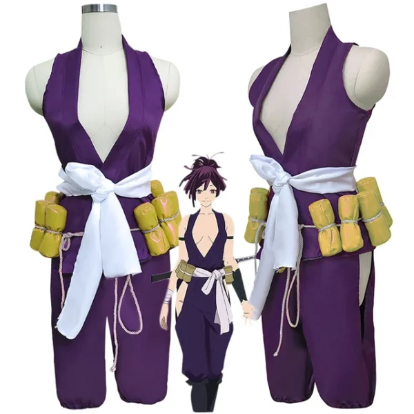 Anime Ninja Jigoku Raku Yuzuriha Cosplay Costume Hell s CO07062224