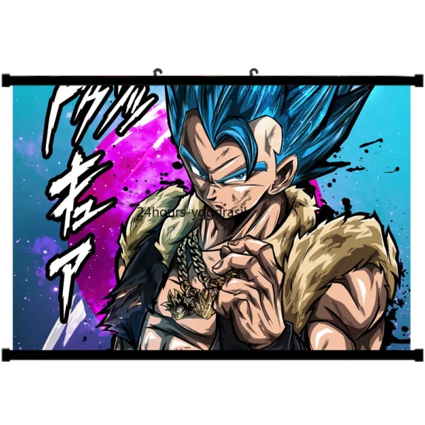 Anime Poster Gogeta Blue Hair Wall Scroll Poster Home Decor WA07062211