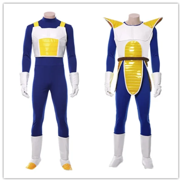 Anime Vegeta Cosplay Costume Jumpsuit Shoes Cover Uniform Outfits Halloween Carnival Party Suit for Adult Men Role Play CO07062529